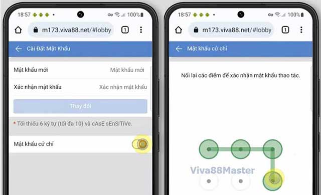 vẽ hình mật khẩu viva88